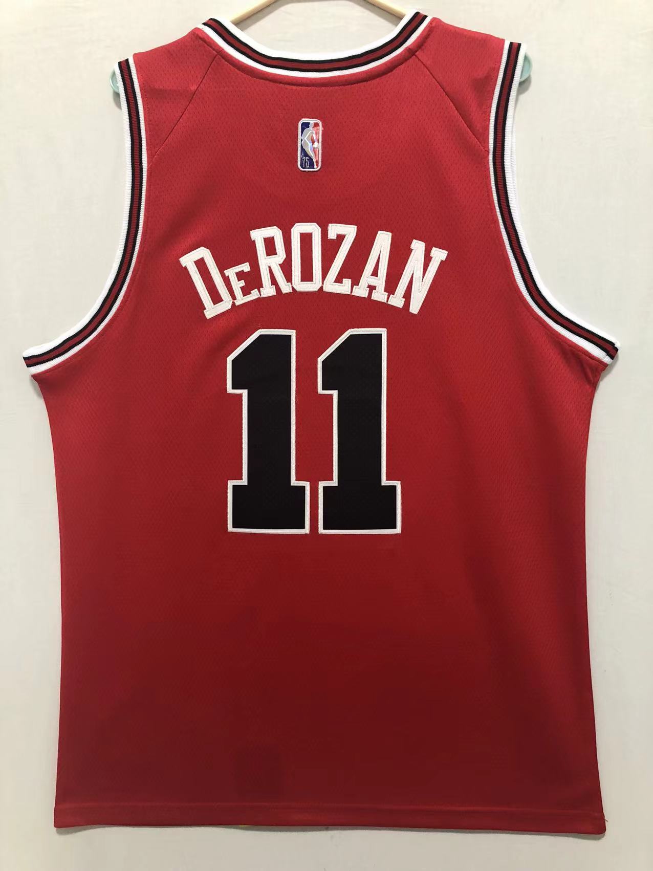 2022 Men Chicago Bulls #11 DeROZAN Red NBA Nike Jerseys